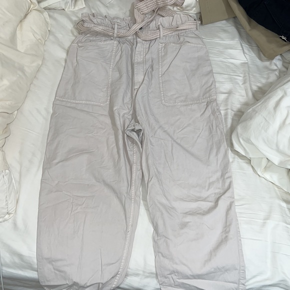 Abercrombie paper bag waist trouser sz L - Picture 3 of 3